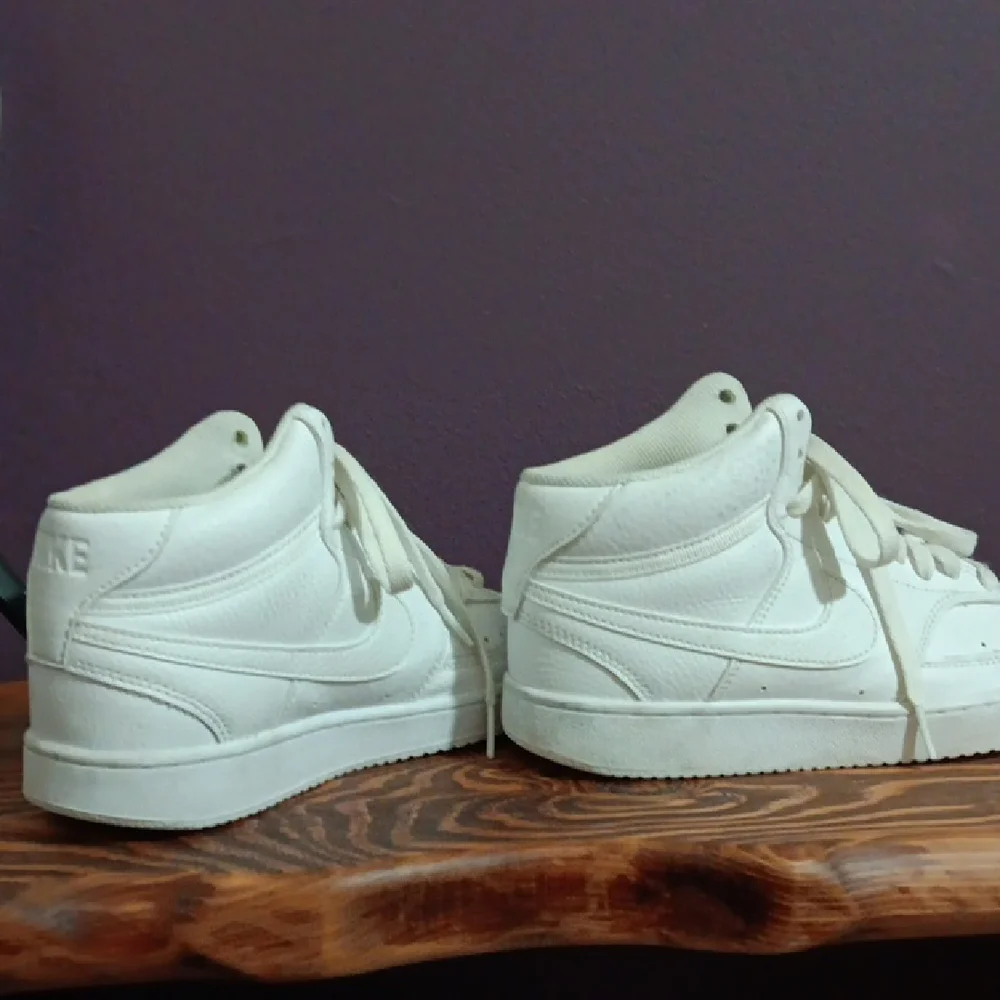 Nike White Classic Hi-Top Sneakers - Picture 3 of 10